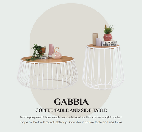 Gabbia Coffee Table & Side Table